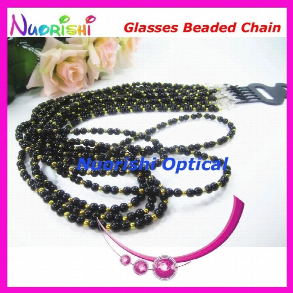 Multicoloured 6Pcs Nice Beaded Steel Wire Rope Eyeglass Sunglasses Eyewear Spectacle Chain Cords Lanyard L847