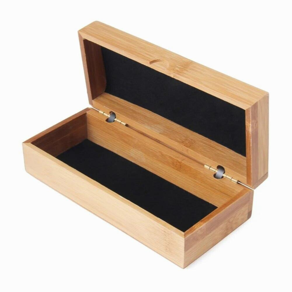 Multicoloured Hard Bamboo Eyewear Spectacle Glasses Case Eyeglass Box Sunglass Case