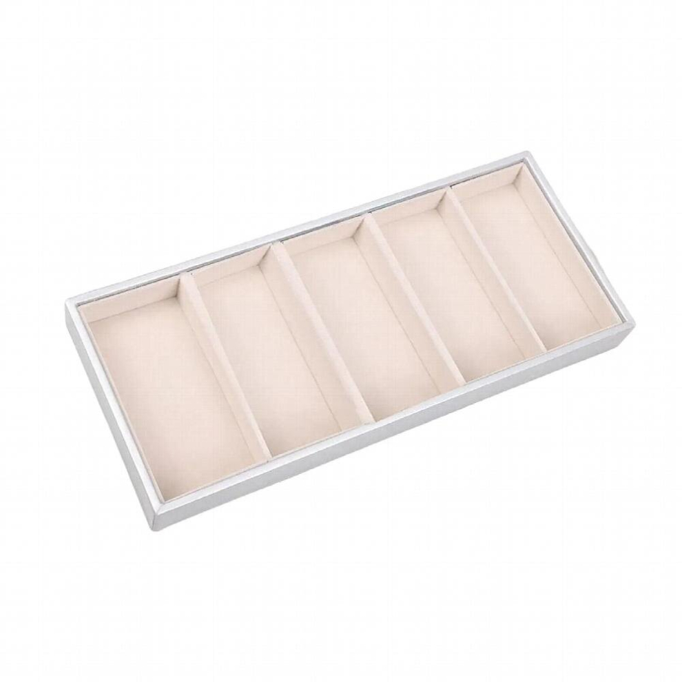 Glasses Organizer 5 Slot Eyeglass Storage Case Eyewear Display Case Glasses Storage Box for Drawer Tabletop Home Travel Showcase