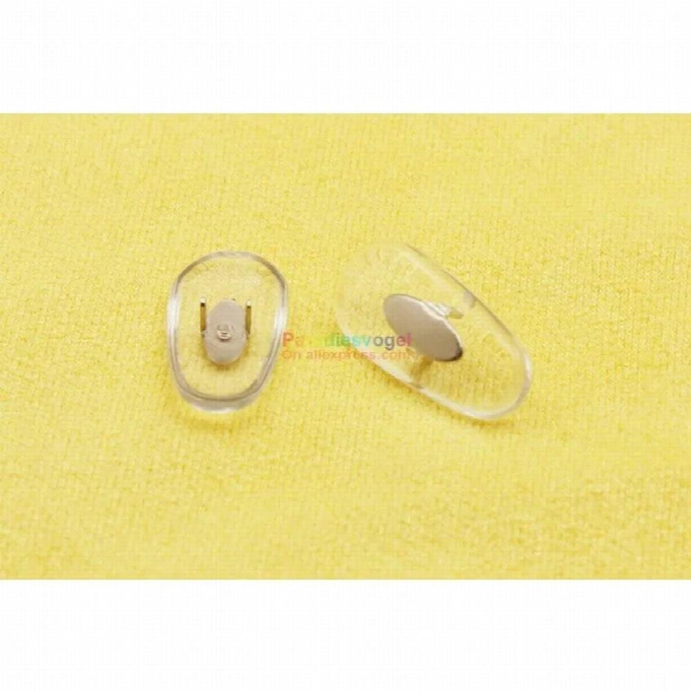 High clip on nose pad for eye glasses sunglasses replacement spare parts soft clear transparent hard solid orange