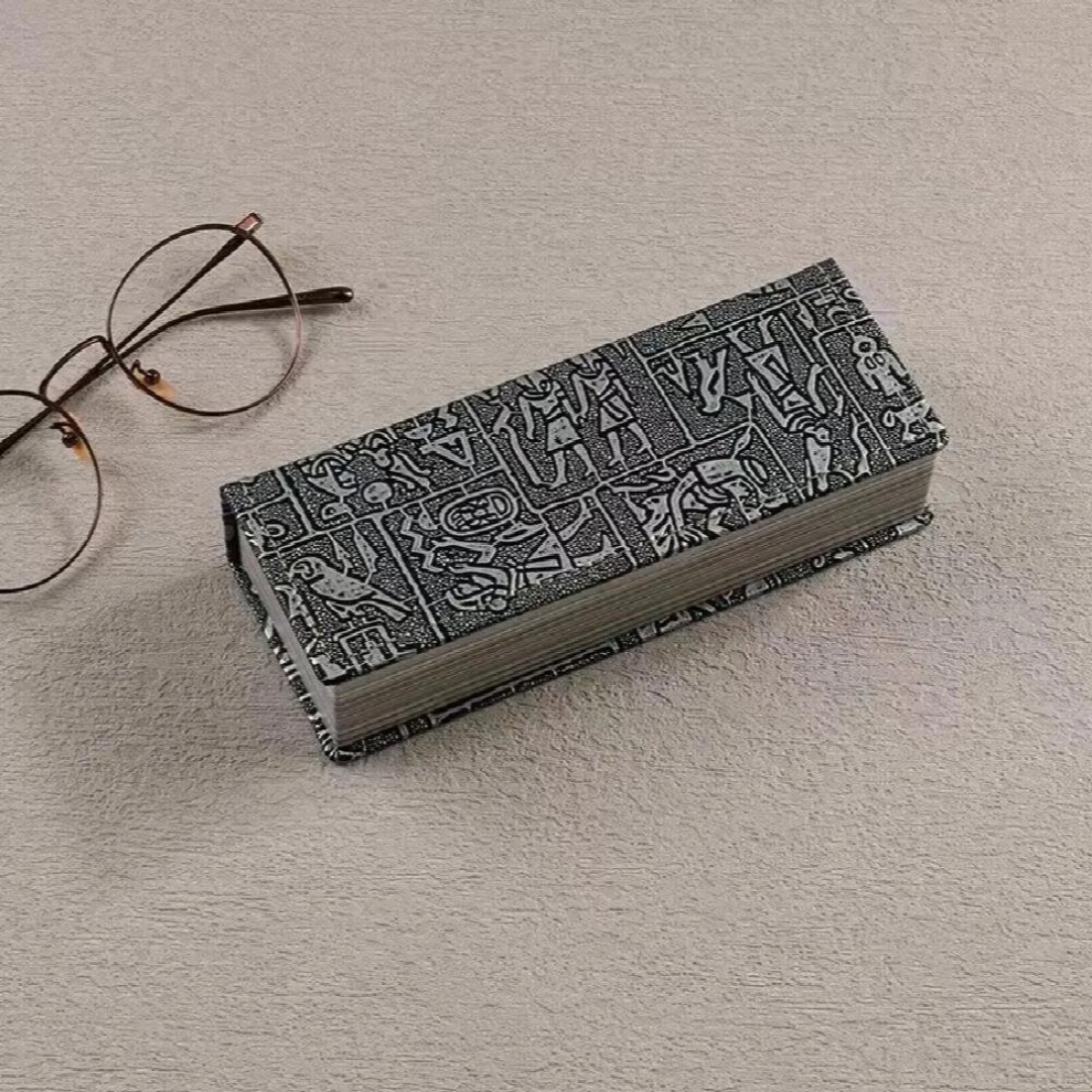 Rectangle Glasses Protective Hard Retro Pattern Eye Glasses Case Pocket Reading Eyewear Accessories Portable Sunglasses Box
