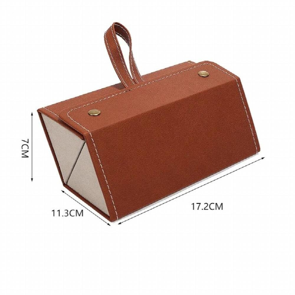 Portable Glasses Organizer 2/3/6 Multi-slot Eyeglasses Storage Display Travel Folding Sunglasses PU Leather Case Home Storage