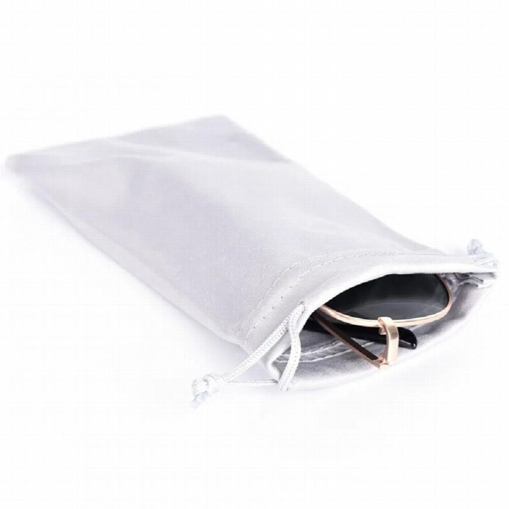 Soft Cloth Glasses Bag Sunglasses Case Waterproof Dustproof Eyeglasses Pouch Eyewear Accessories Gray Sunglasses Bag