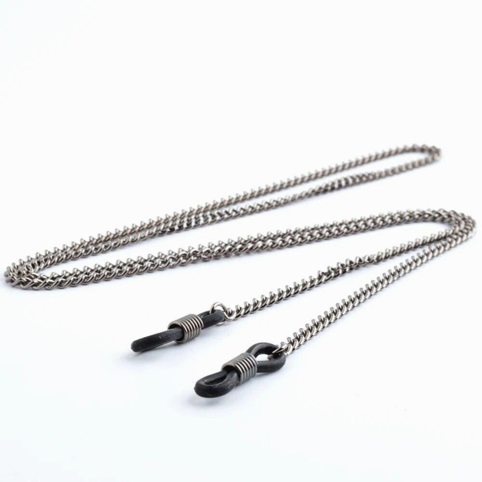 Grey 20Pcs Gun Metal String Eyeglasses Chain Reading Glasses Metal Cords Sunglasses Spectacles Holders Optical Frames Rope