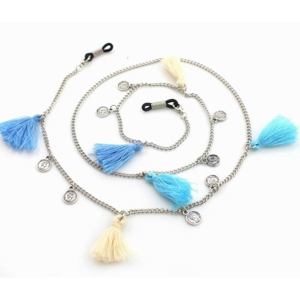 Womens Tassel Eyeglass Eyewears Sunglasses Reading Glasses Chain Cord Holder neck strap Rope