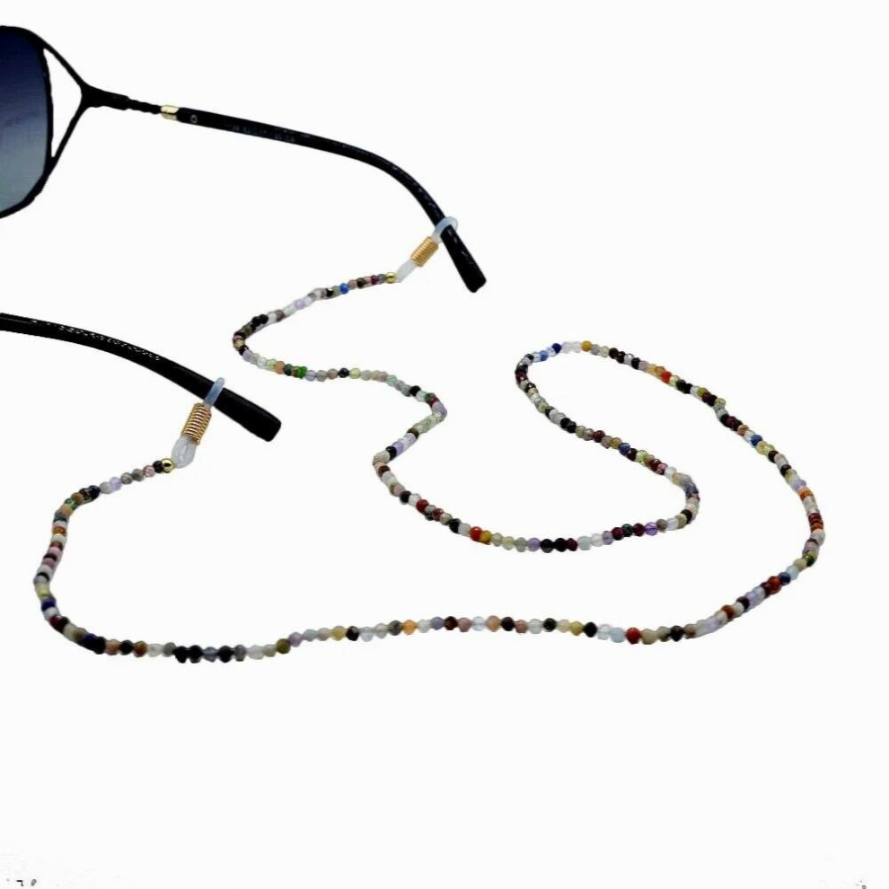 SAUDADE Crystal Glasses Chain Natural Crystal Sunglasses Accessories Myopia Glasses Chain Mom Gift
