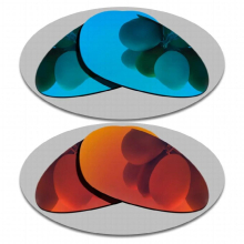 Sky Blue&Fire Red Lenses Replacement For-Oakley Minute 1.0 Polarized Sunglasses