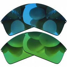 Sky Blue&Green Lenses Replacement For-Oakley Wiretap Polarized Sunglasses