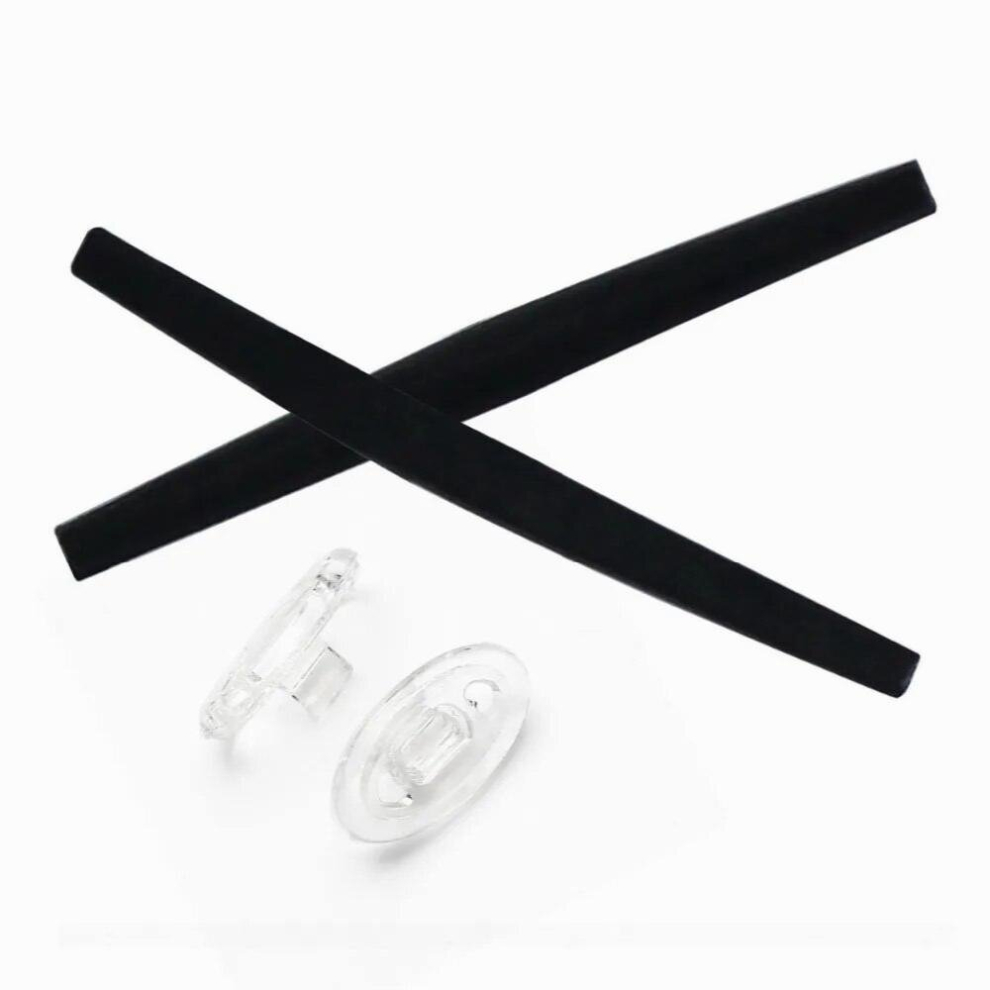 Multicoloured Rubber Kit Replacement Earsocks & Clear Nose Pads For Whisker Sunglasses Frame
