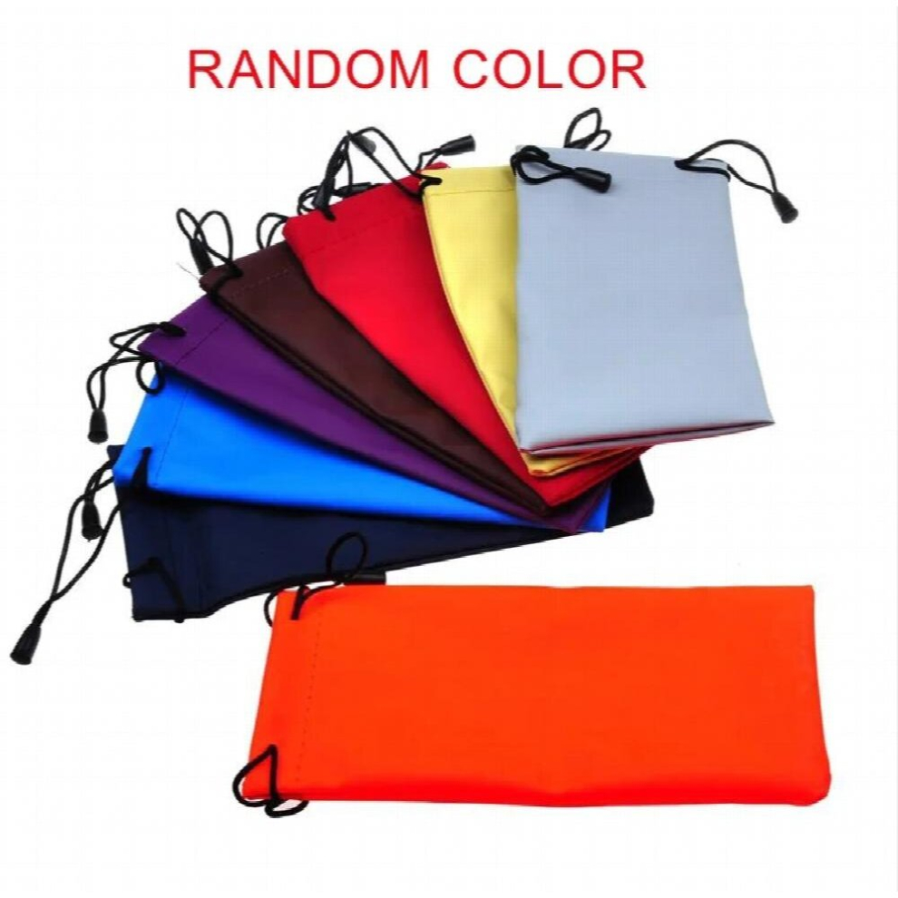 5pcs Soft Waterproof Sunglasses Bag Drawstring Microfiber Dust Proof Pouch Pocket Glasses Carry Bag Portable Eyewear Container