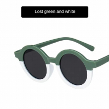 Toddlers Round Sunglasses Boys Girls Retro Style Double Matching Anti-ultraviolet Eyewear Outdoor Sports Casual Glasses