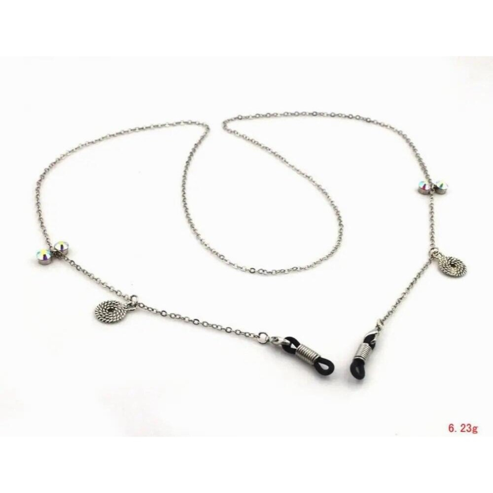10pc/lot Metal Sunglasses Chain With round pendents Neck Cord Holder Eyeglass Lanyard