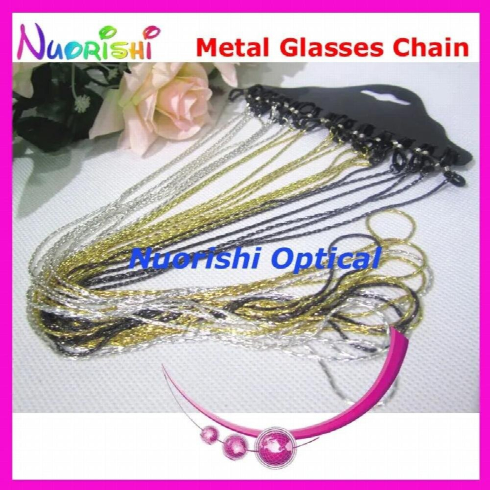 12pcs Three Colors Metal Sunglass Eyewear Eyeglass Glasses Cord Chain Lanyard L511