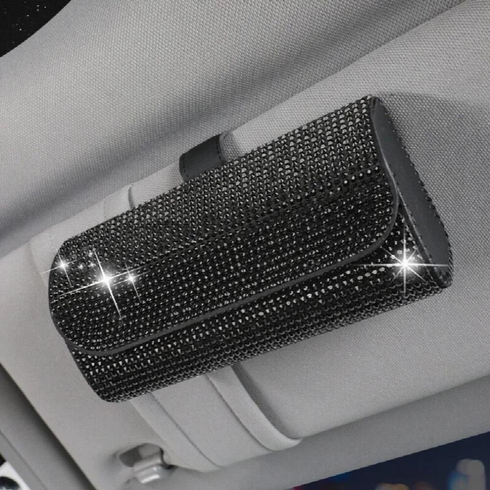 Diamond Eyeglass Holder Glasses Storage Clip For Car Sunglasses Holder Sun Visor Sunglasses Storage Holder Glasses Portable Multicoloured 885672120528