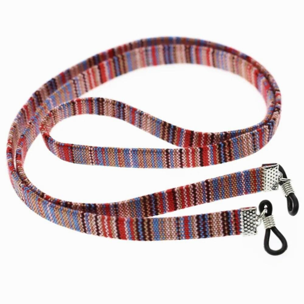 Multicoloured 20Pcs/Lot 10Mm Wide Retro Eyeglass Sunglasses Neck String Cord Retainer Strap Ethnic Eyewear Lanyard Holder