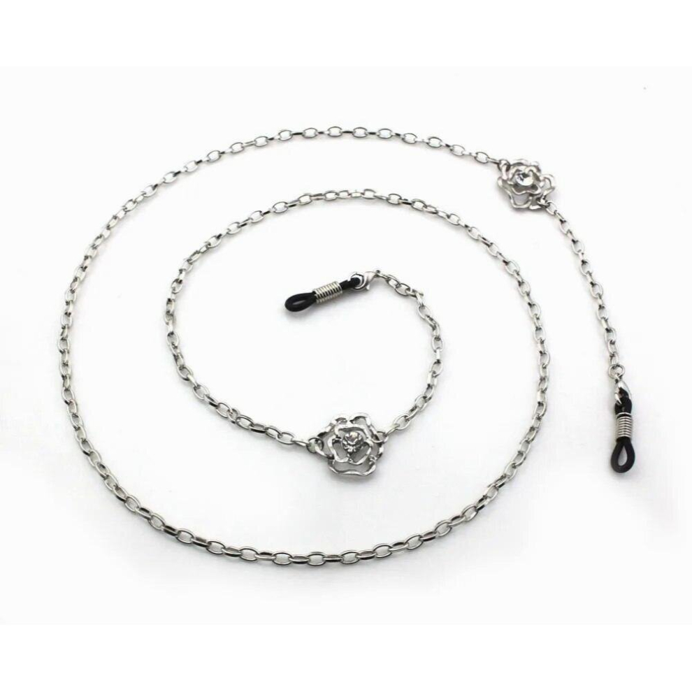 10pc/lot Fashin Valentine Love Heart Rose Sunglasses Chain Neck Cord Holder Metal Eyeglass Lanyard