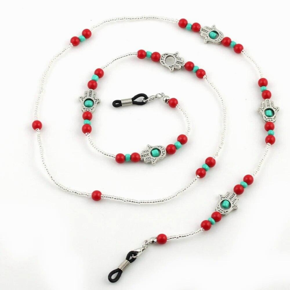 10pc/lot Metal Palm Sunglasses Chain Neck Cord Holder Eyeglass Lanyard