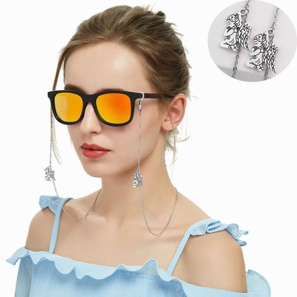 1pc/lot Copper Alloy Eyeglass Silver Chains Angel pendent Sunglasses Eyewears Neck Cord Holder Eyeglass chains