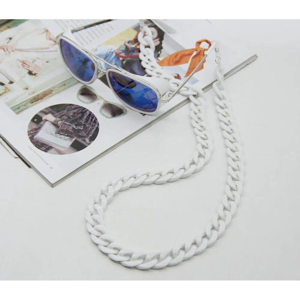 FishSheep Acrylic Sunglasses Chain Women Eyeglass Chains Reading Glasses Cord Holder Neck Strap Rope Lanyard