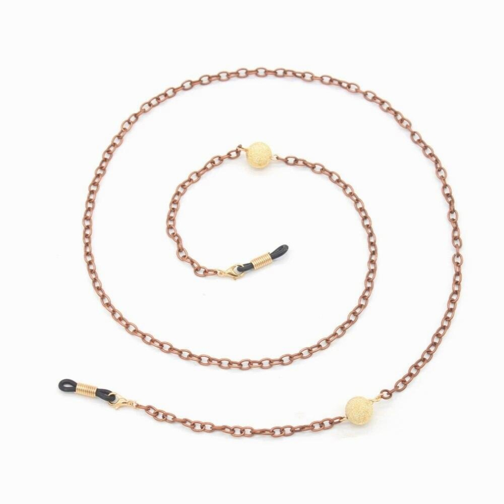 10pc/lot Colorful Beaded Metal Sunglasses Chain Neck Cord Holder Eyeglass Lanyard