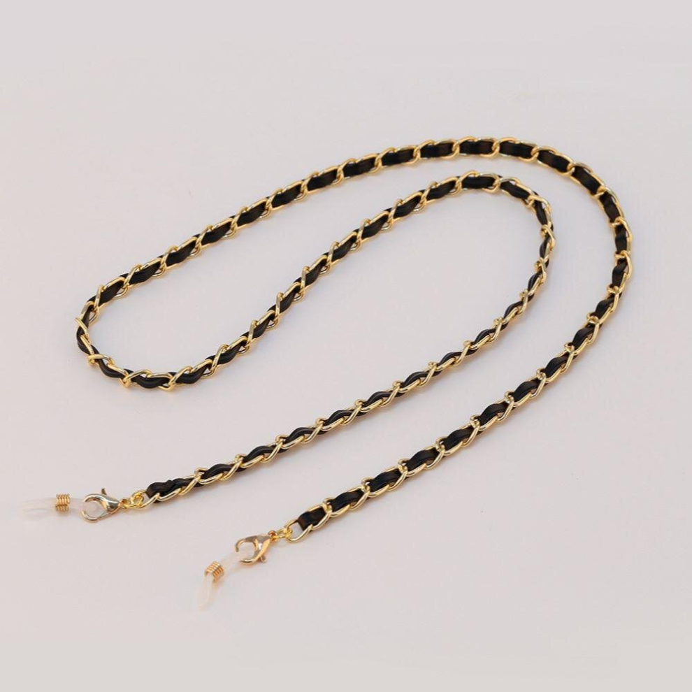 PU Leather Sunglasses Chain Mask Holder Cord Lanyard Metal Link Cord Holder Neck Strap Rope String Glasses Accessories