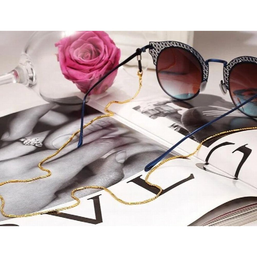 Woman Sunglasses Chain Cylinder Bead Chain Anti-Falling Glasses Eyeglasses Cord Necklace
