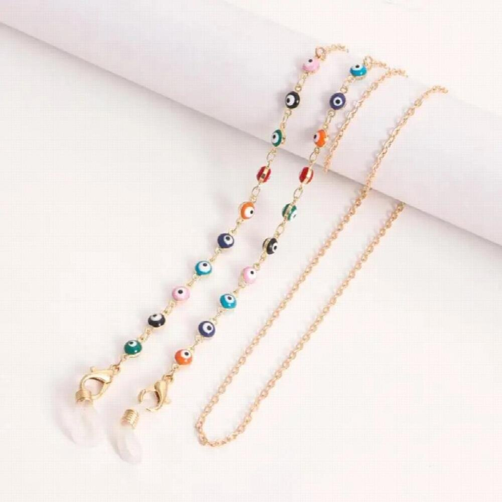 Metal Mask Chain Creative Glasses Hanging Rope Anti-lost Sunglasses Rope Eyewear Mask Lanyard Glasses Chain