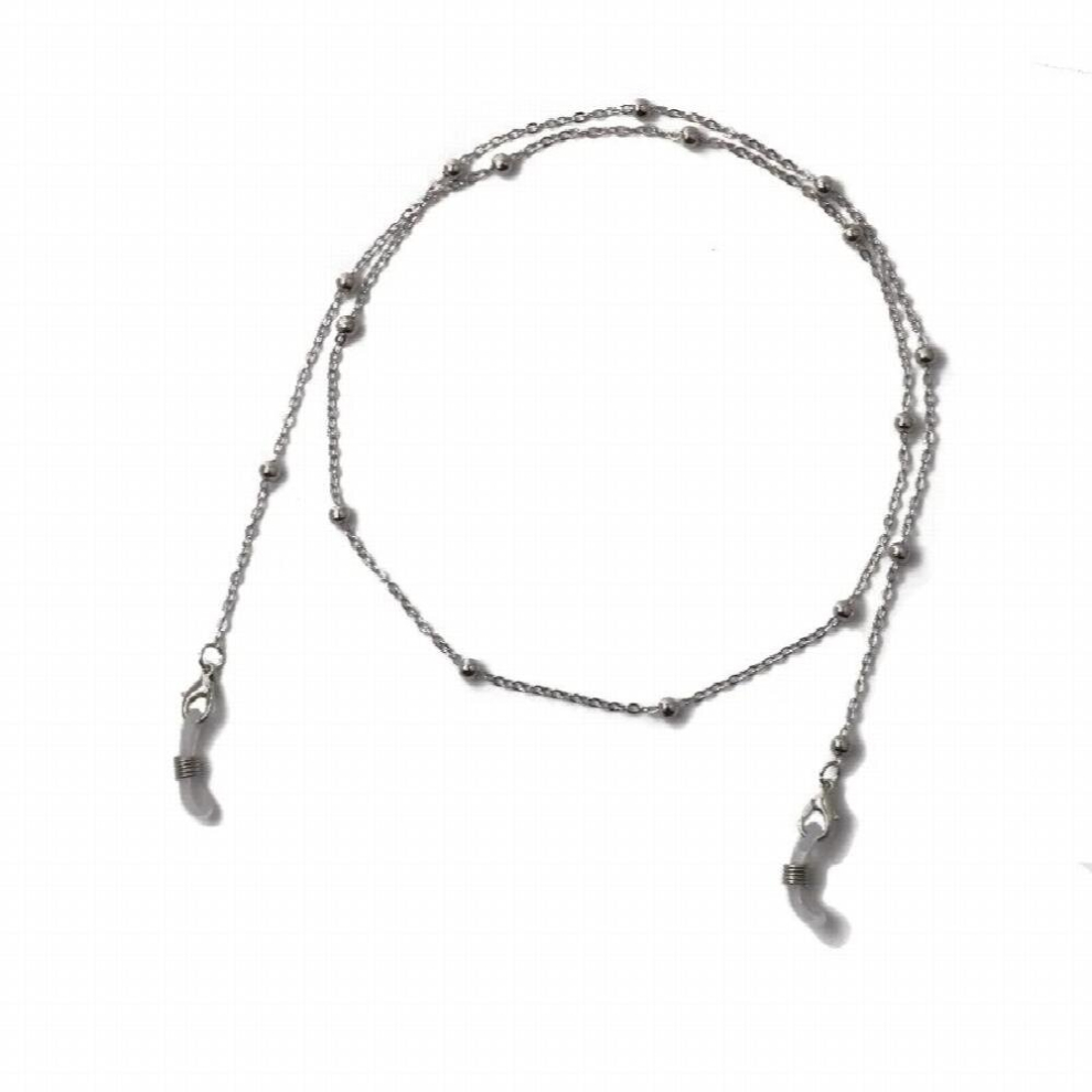 Sunglasses Chains Strap for Women Men Silver Alloy Beads Antislip Glasses Chains Eyewear Accessories Lanyards