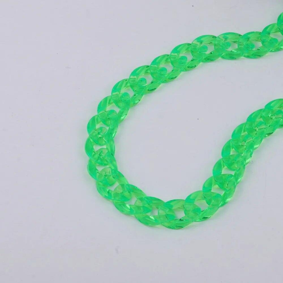 Acrylic Clear Neon Glasses Chain For Women Reading Sunglasses Chain Glasses Hanging Cord Holder Neck Chains Strap Rope