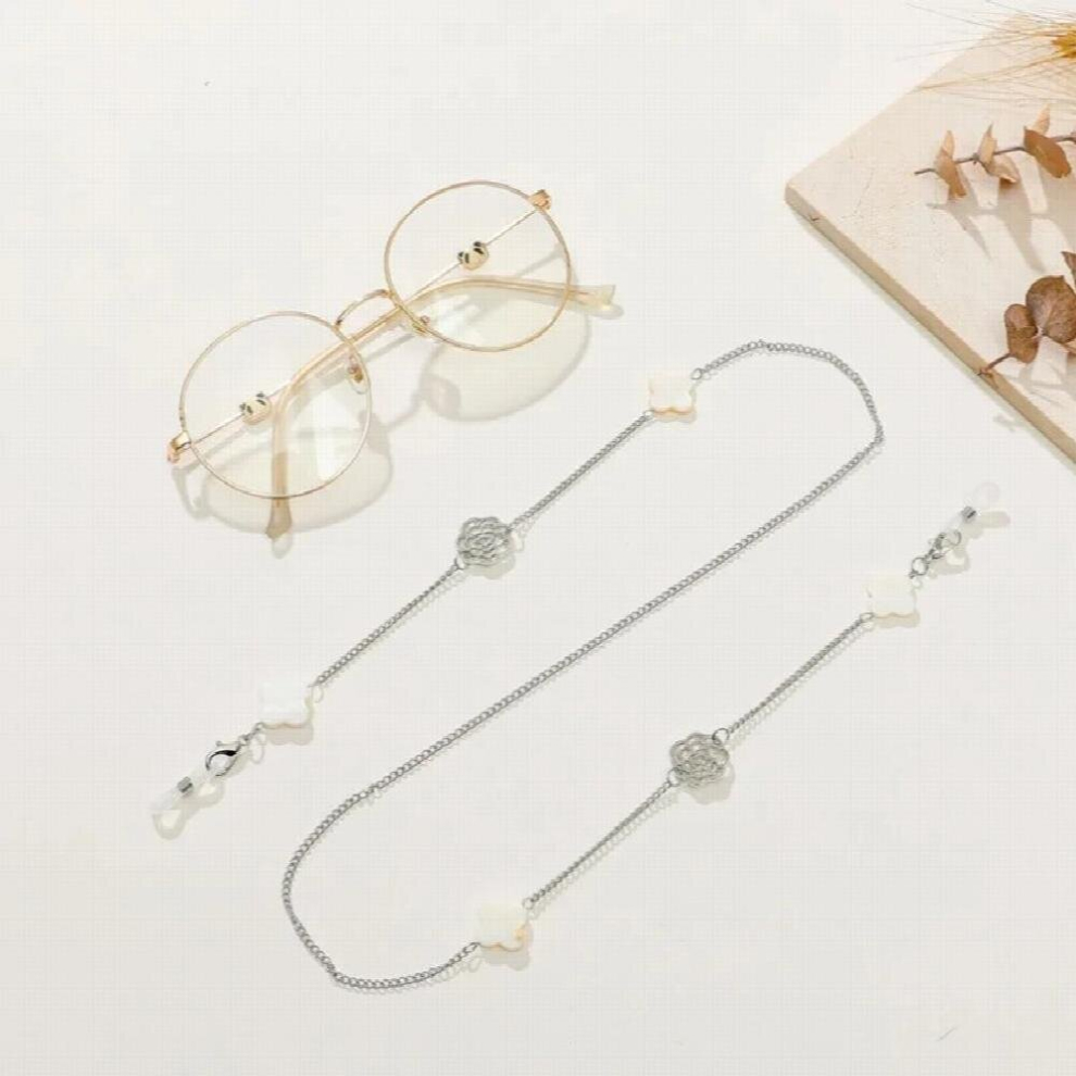 Bohemian Hollow Camellia Flower Glasses Chain Shell Flower Chain For Glasses Mask Chain Lanyard Sunglasses Accessories
