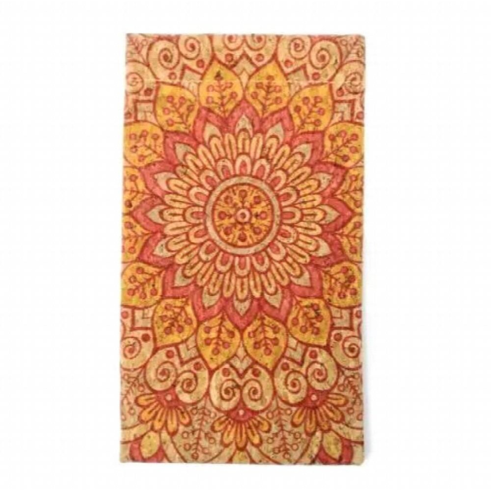 Multicoloured Floral Pattern Cork Eyeglass Case Vegan Sunglasses Cover