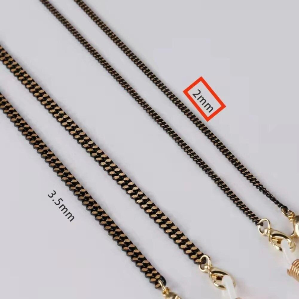 Metal Sunglasses Eyeglasse Chain Mask Holder Women Men Eyewear Necklace Anti-lost Punk Strap Lanyard