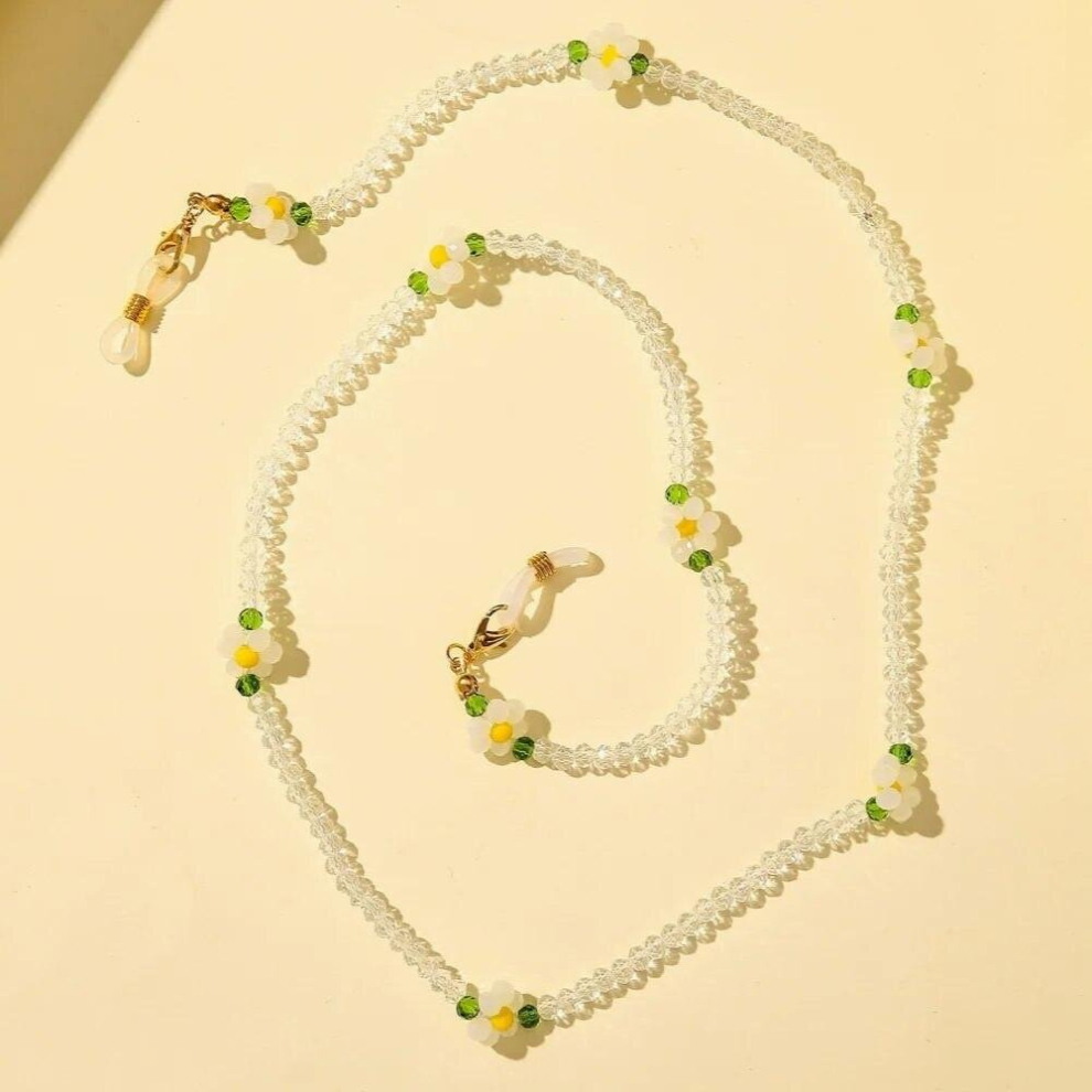 Crystal Beaded Glasses Chain Bohemian Eyeglass Rope Sunglasses Cord Face Masks Chains Holder Neck Strap Gift For Women