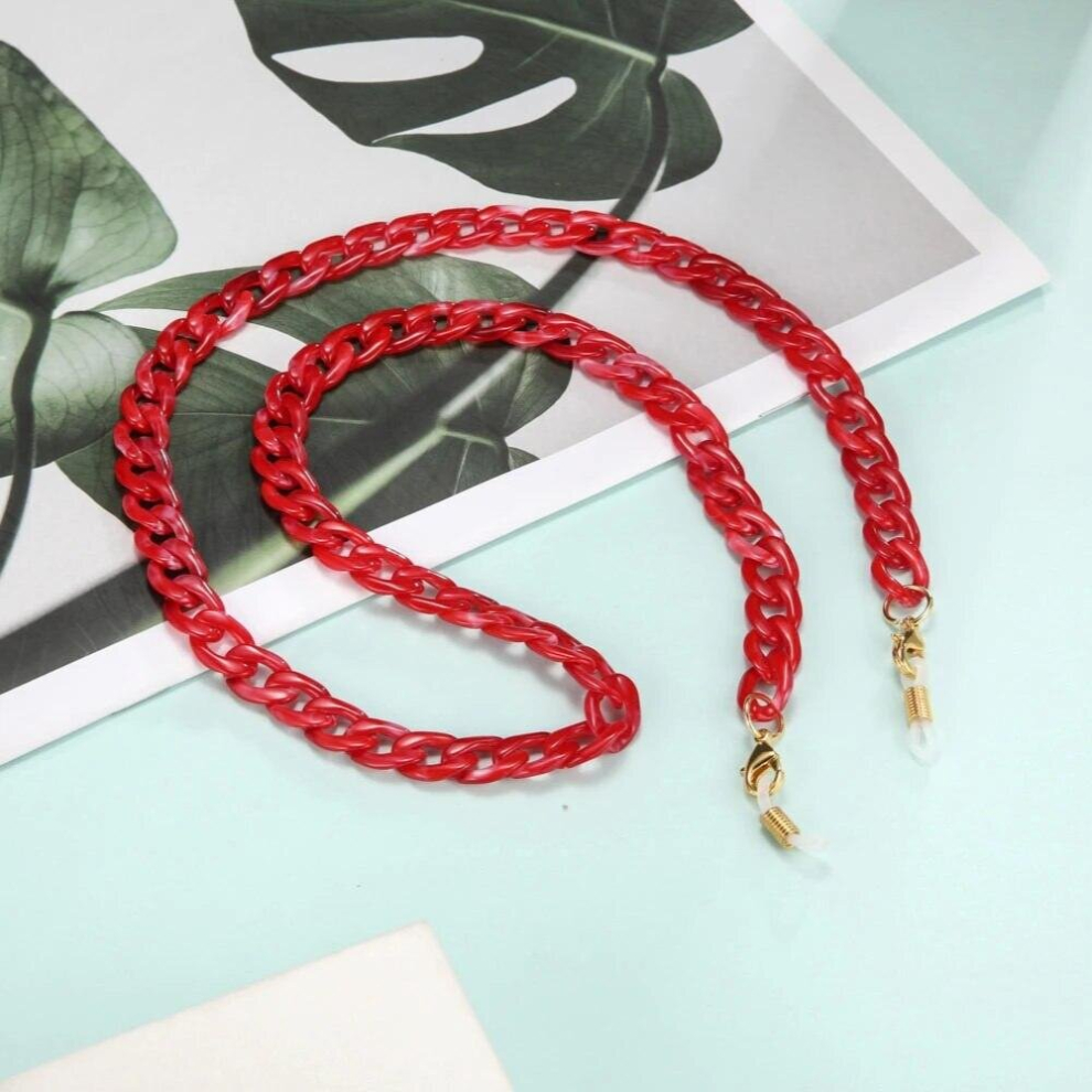 Women Lanyard Sunglasses Chain Acrylic Reading Glasses Chains Hanging Neck Chains Cords Holder Eyeglasses Strap