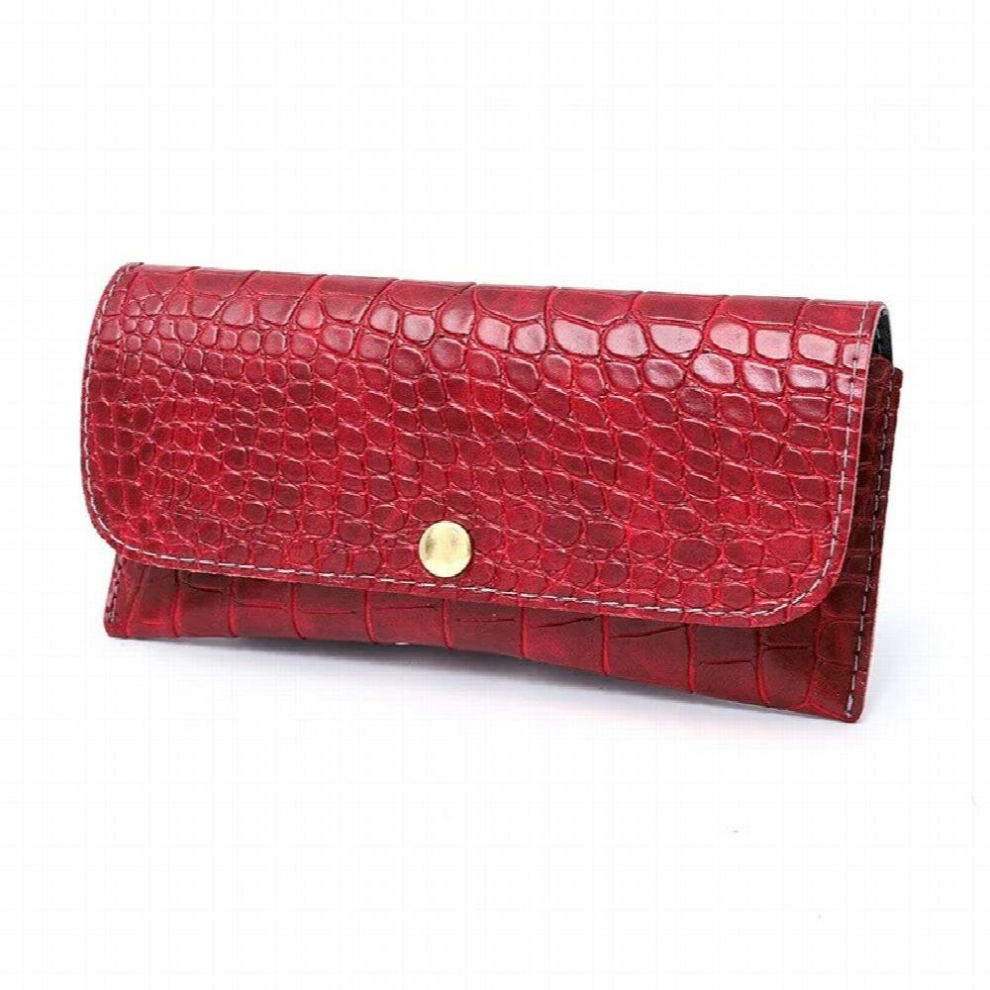 Women Portable Glasses Case PU Leather Foldable Glasses Box For Eyeglass Oversize Sunglasses Bag Holder Accessories