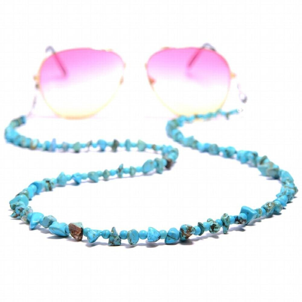 Natural Gravel Sunglasses Chains For Women Amethyst Masking Eyeglasses Chains Lanyard