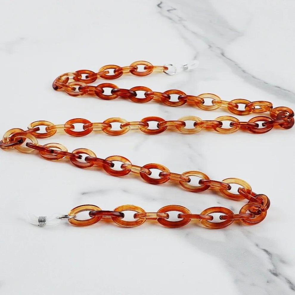 FishSheep Bohemain Acrylic Sunglasses Chains for Women Glasses Chain Lanyards Hanging Neck Chain Cover Holder Accessories
