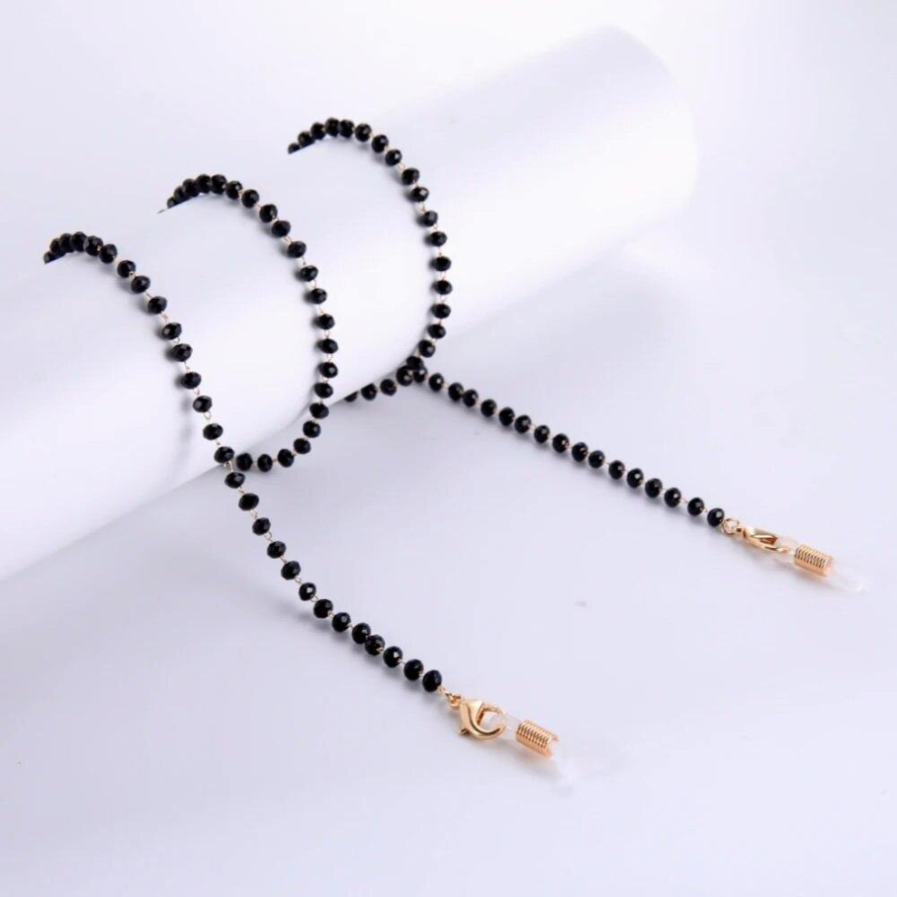 Sunglasses Chains Crystal Beads Eyeglasses Necklace Metal Cord Lanyard Hang Mask Eyewear Necklace Jewelry Gift