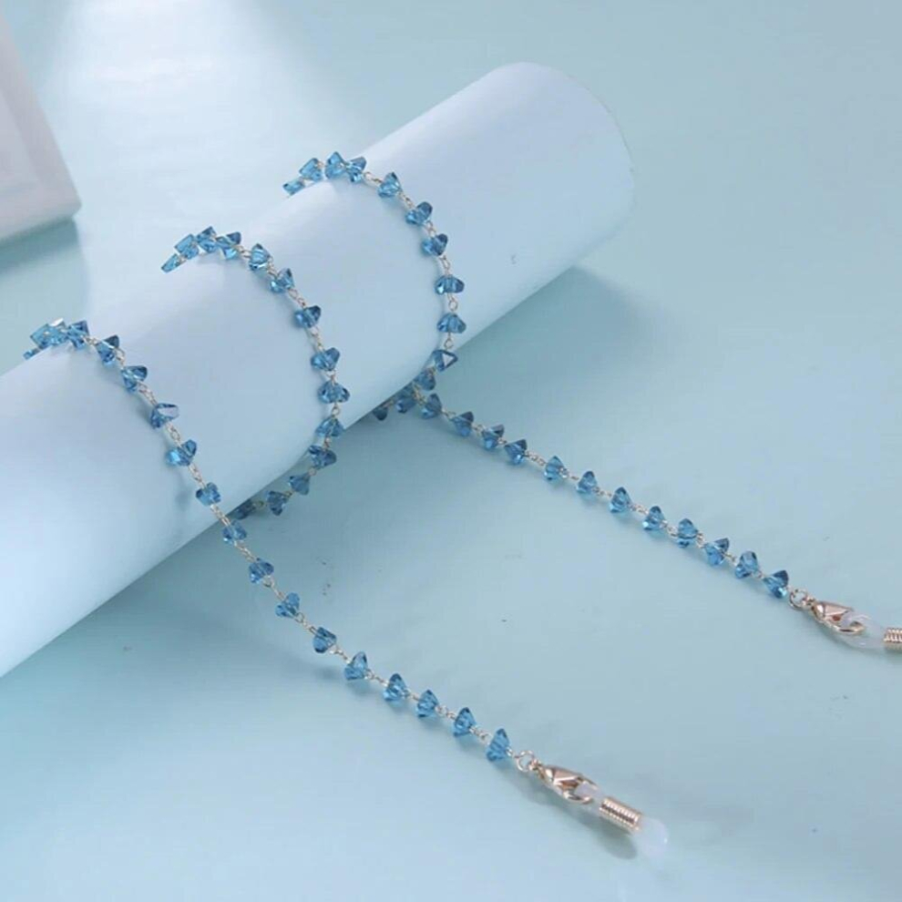 Crystal Beads Glasses Chain Women Sunglasses Lanyard Eyeglasses Chains Holder Hanging Mask Necklace Straps