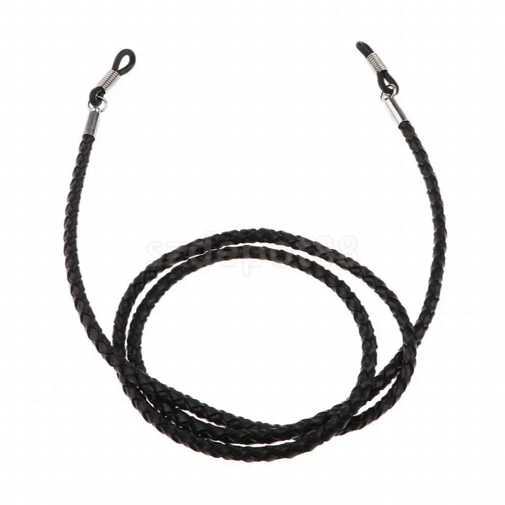 Multicoloured Pu Leather Braid Sports Eyeglass Spectacles Glasses Chain Sunglasses Holder Neck Cord Strap Lanyard String Rope Retainer