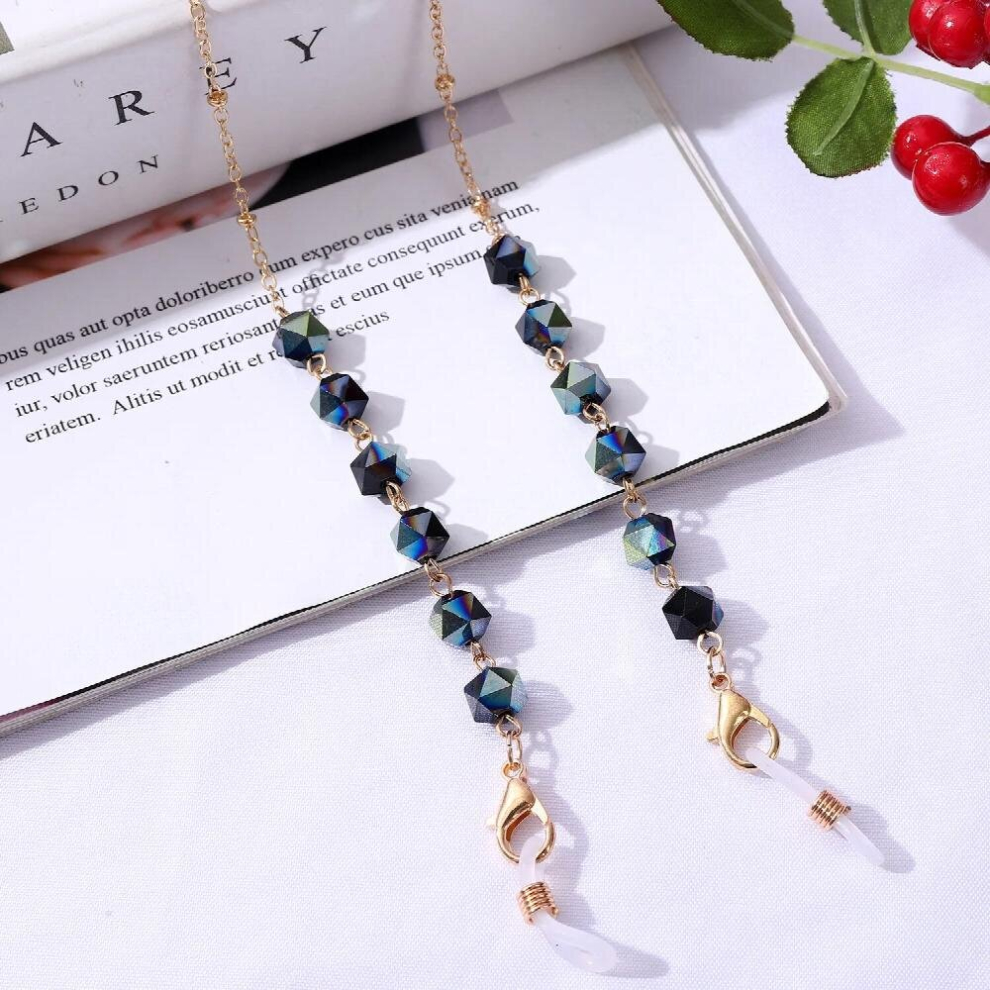 Multicoloured Sunglasses Chain For Women Beads Crystal Pendant Mask Glasses Chains Anti-Drop Lanyard Necklace Eyeglasses Jewelry