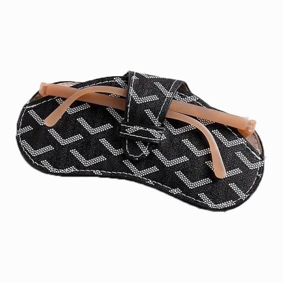 Fashionable Eyewear Portable Storage Bag Retro Stripe Sunglasses Protective Case Pressure Resistant Advanced Sense Glasses Box