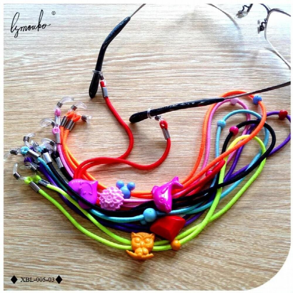 Lymouko 12pcs/Lot Elastic Chain Outdoor Sports Fixed Glasses String Cord Sunglasses for Nonslip Lanyard Chain Rope Strap