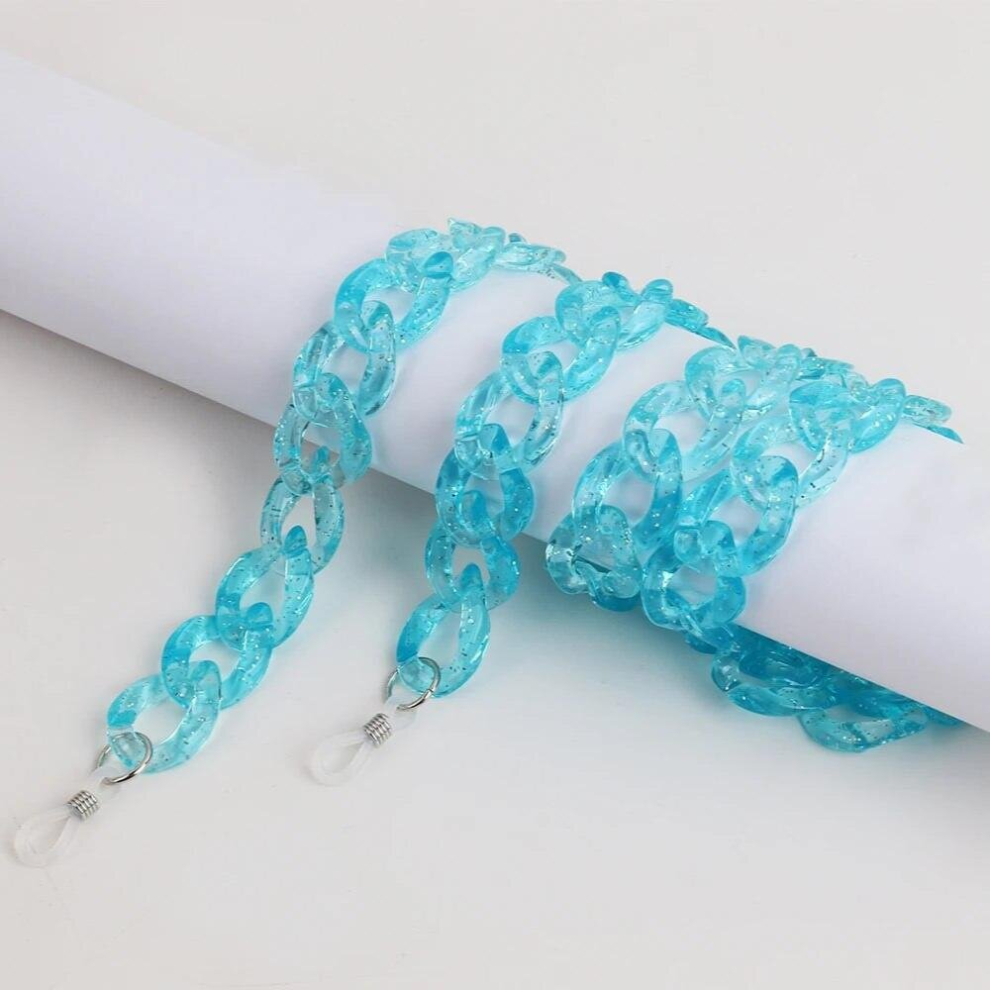 Glitter Transparent Acrylic Glasses Chain for Women Reading Eyeglasses Chains Sunglasses Neck Holder Cord Lanyard Strap Rope