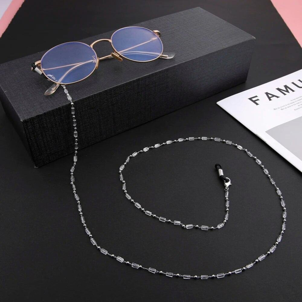 Skyrim Crystal Beaded Glasses Chain Women Eyeglasses Lanyards Strap Rope Eyewear Cord Chains for Sunglasses Lover Mother Gift