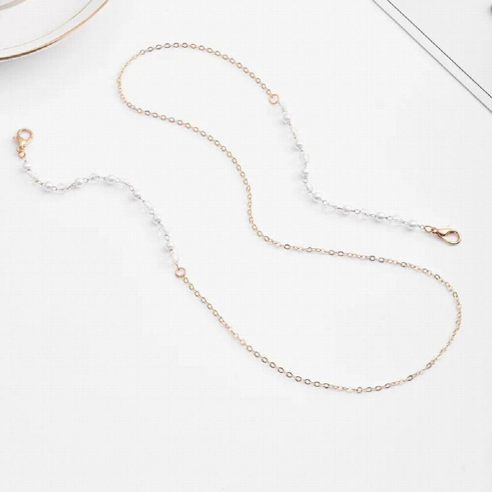 Crystal Pearls Glasses Chain Masks Rope For Women Girls Retro Metal Flower Sunglasses Lanyards Eyeglasses Chains
