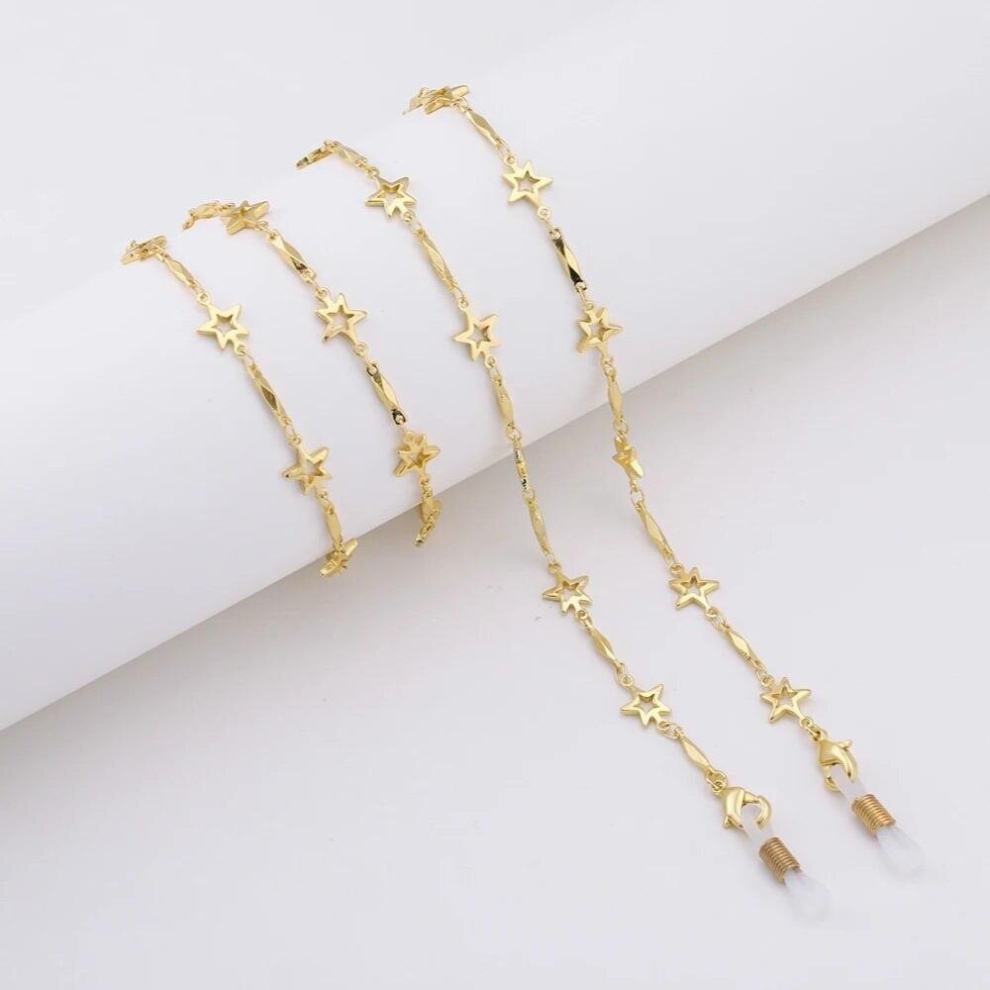 Skyrim Stars Reading Glasses Chain Holder for Women Sunglasses Chain Strap Eyewear Cord Accessories Metal Lanyards