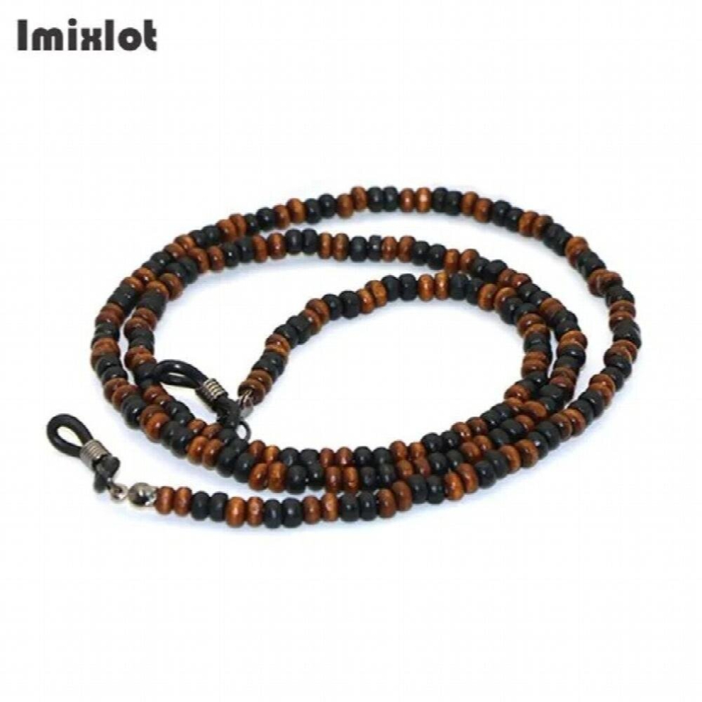 Reading Glasses Chain For Women Sunglasses Cords Vintage Europe Wooden Beaded Eyeglass String Lanyard Necklace