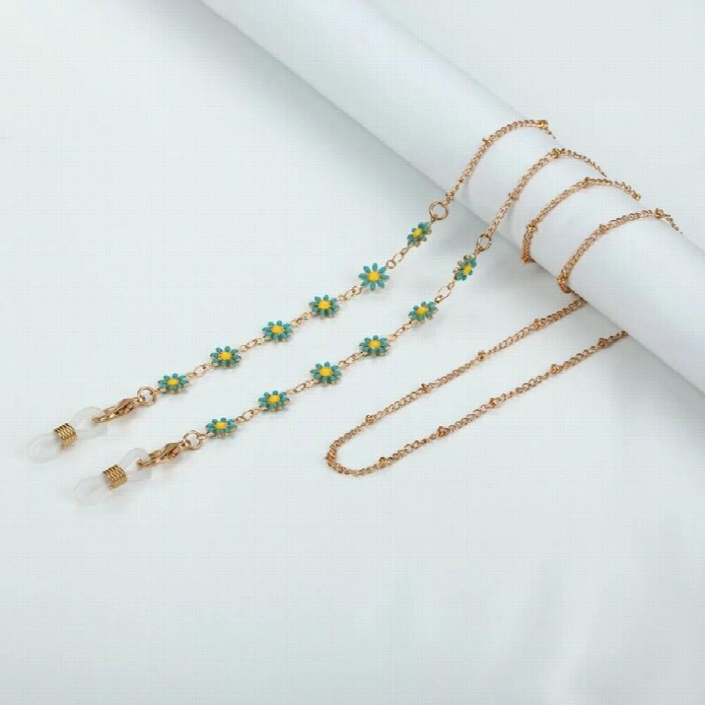 Multicoloured Metal Glasses Chain Flowers Mask Hanging Chains Bohemian Womens Neck Chain For Sunglasses Eyeglasses Lanyard