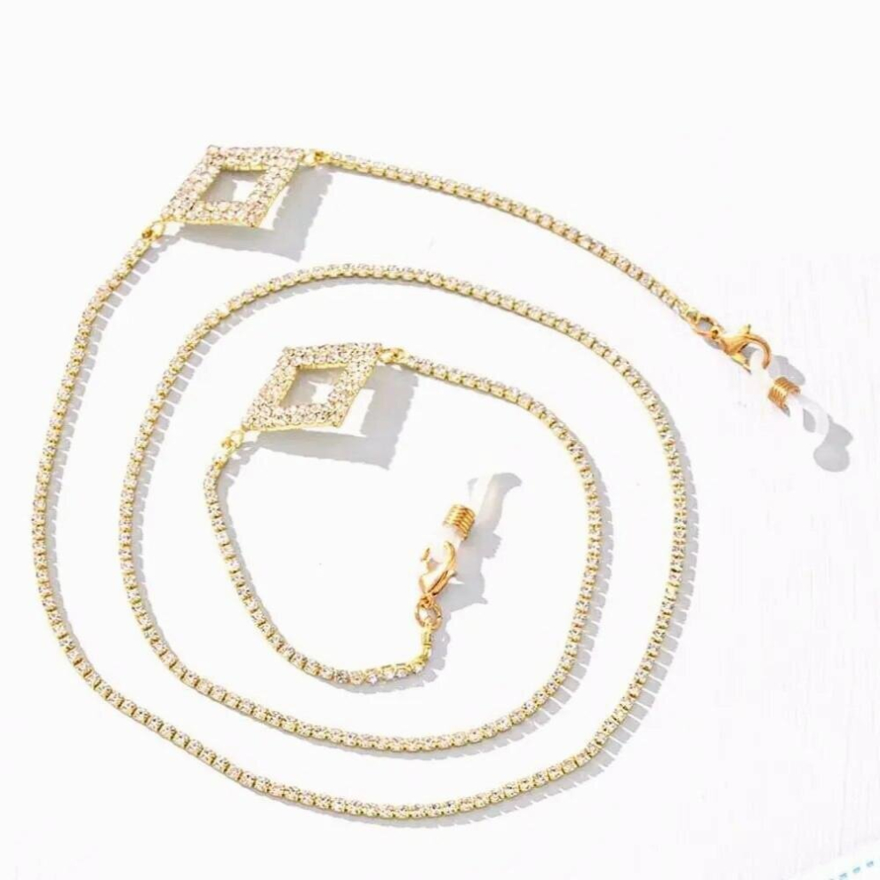 Multicoloured Reading Glasses Chain For Women Crystal Sunglasses Cords Beaded Eyeglass Lanyard Hold Straps Eyewear Retainer
